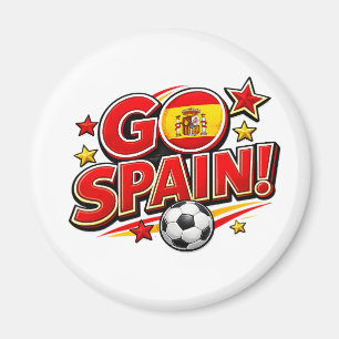 Spanien Fußball Fan    Patriotisches Spanien Fuß Magnet