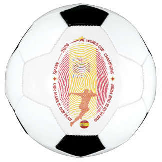Spanien Fußball Fingerabdruck-Karte Kunst 2026