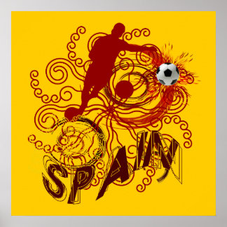 Spanien Fußball-Futbol der spanischen Kunstexplosi Poster