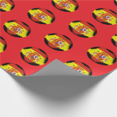 Spanien Fußball  Geschenkpapier (Ecke)