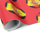 Spanien Fußball Geschenkpapier (Rolleneckpunkt)