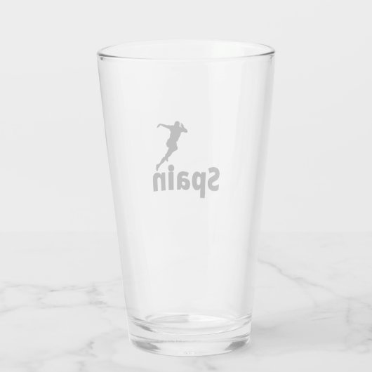Spanien Fußball, Glas (Rückseite)