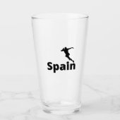 Spanien Fußball, Glas (Vorderseite)