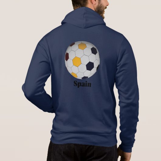 Spanien Fußball Hoodie (Rückseite)