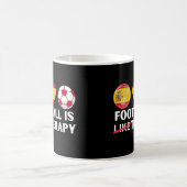 Spanien Fußball ist wie Therapie Kaffeetasse (Mittel)