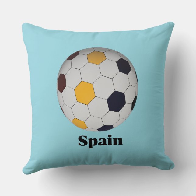 Spanien Fußball Kissen (Rückseite)