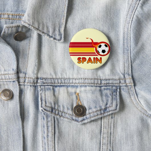 Spanien-Fußball-Knopf Button (Beispiel)