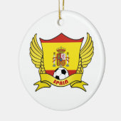 Spanien-Fußball-Kreis-Verzierung Keramikornament (Links)