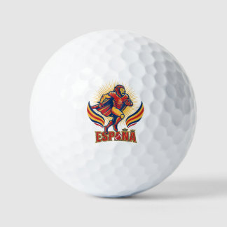 Spanien Fußball Löwe Held Nationaler Stolz Aktkuns Golfball