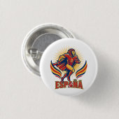 Spanien Fußball Löwe Held Nationalstolz Aktion Kun Button (Vorne & Hinten)