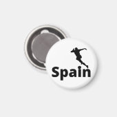 Spanien Fußball Magnet (Vorderseite/Rückseite)