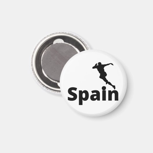 Spanien Fußball Magnet (Vorderseite/Rückseite)