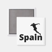 Spanien Fußball Magnet (Vorderseite/Rückseite)