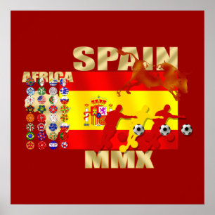Spanien Fußball Poster