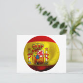 Spanien Fußball Postkarte (Stehend Vorderseite)