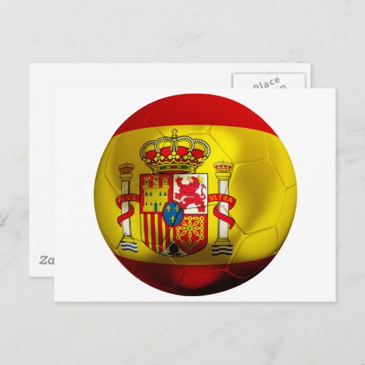 Spanien Fußball Postkarte (Vorne/Hinten)