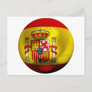 Spanien Fußball Postkarte