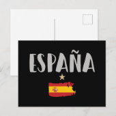 Spanien Fußball-Shirt-Fahne Postkarte (Vorne/Hinten)
