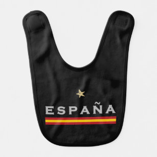 Spanien Fußball-Shirt Fan Spanische Flagge Babylätzchen