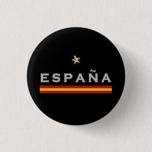 Spanien Fußball-Shirt Fan Spanische Flagge Button