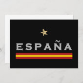 Spanien Fußball-Shirt Fan Spanische Flagge Einladung (Vorne/Hinten)