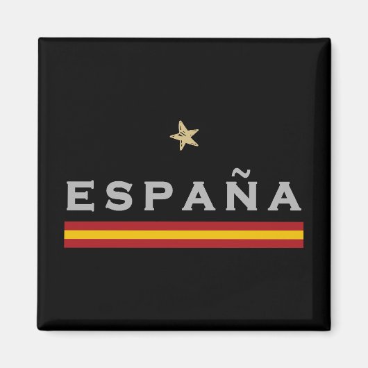 Spanien Fußball-Shirt Fan Spanische Flagge Magnet (Vorne)