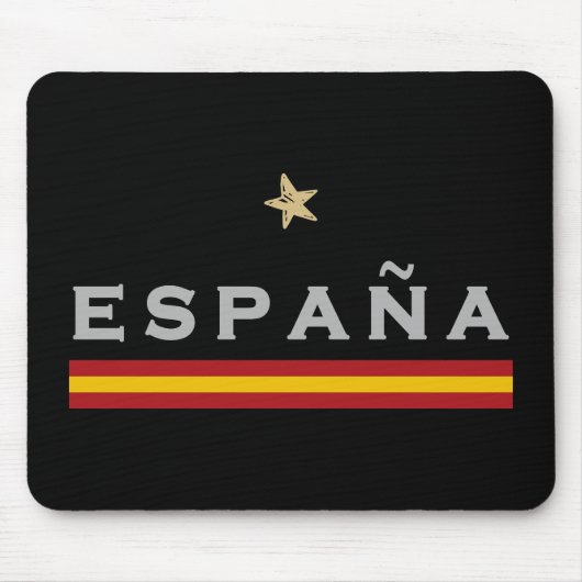 Spanien Fußball-Shirt Fan Spanische Flagge Mousepad (Vorne)