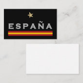 Spanien Fußball-Shirt Fan Spanische Flagge Visitenkarte (Vorne/Hinten)