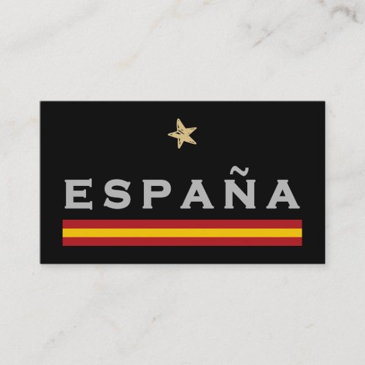 Spanien Fußball-Shirt Fan Spanische Flagge Visitenkarte (Vorderseite)