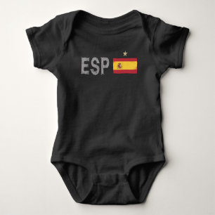 Spanien Fußball-Shirt Spanische Flagge Baby Strampler