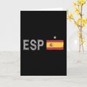 Spanien Fußball-Shirt Spanische Flagge Karte (Gelbe Blume)
