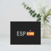 Spanien Fußball-Shirt Spanische Flagge Postkarte (Stehend Vorderseite)