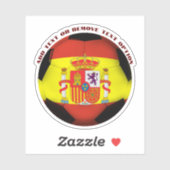 Spanien Fußball Sport Aufkleber (Blatt)