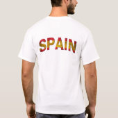 Spanien-Fußball-T - Shirt (Rückseite)
