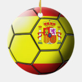 Spanien-Fußball-Verzierung Keramikornament (Hinten)