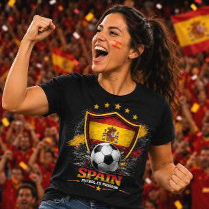 Spanien Fußballfan La Roja Fußball Weltmeisterscha Tri-Blend Shirt