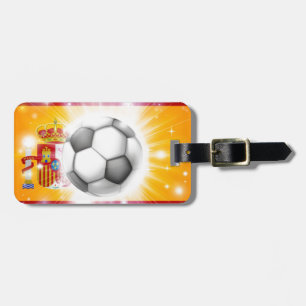 Spanien-Fußballflagge Gepäckanhänger