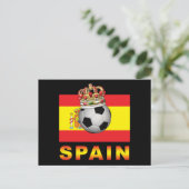 Spanien Fußballkönig Postkarte (Stehend Vorderseite)