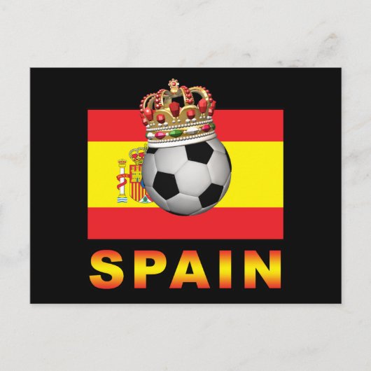 Spanien Fußballkönig Postkarte (Vorderseite)