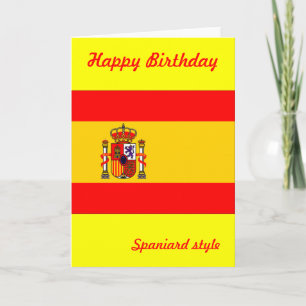 Spanien Geburtstag Karte