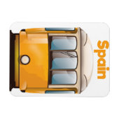 Spanien Gelbe Straßenbahnhaltestelle Magnet (Horizontal)