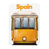 Spanien Gelbe Straßenbahnhaltestelle Magnet (Vertikal)