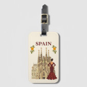 Spanien Gepäckanhänger (Vorderseite Vertikal)