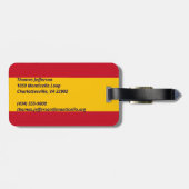 Spanien Gepäckanhänger (Rückseite horizontal)