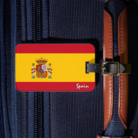 Spanien Gepäckmarken, patriotische spanische Flagg