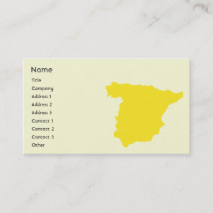 Spanien - Geschäft Visitenkarte