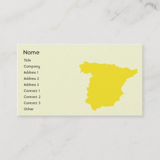 Spanien - Geschäft Visitenkarte (Vorderseite)