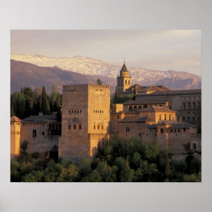 Spanien, Granada, Andalusien Die Alhambra, Poster