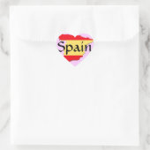 Spanien Herz-Aufkleber (Tasche)