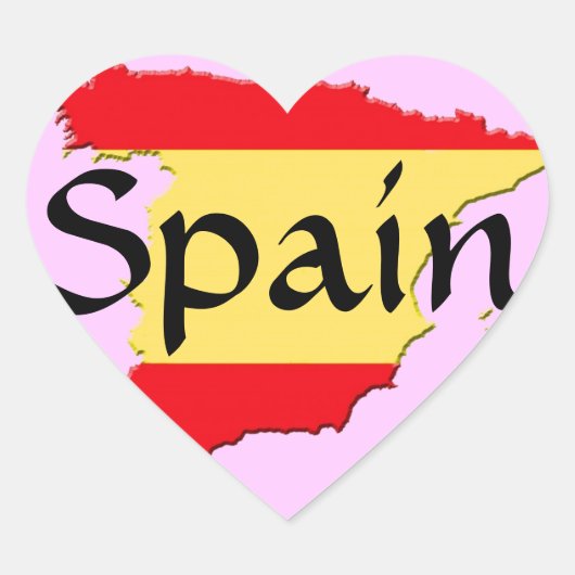 Spanien Herz-Aufkleber (Vorderseite)